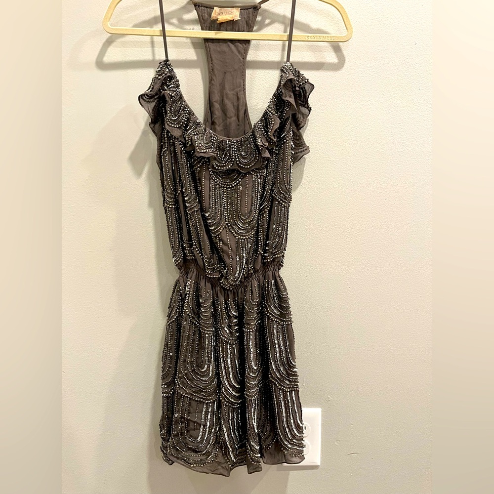 Boyod Cinch Waist Sequin Dress
